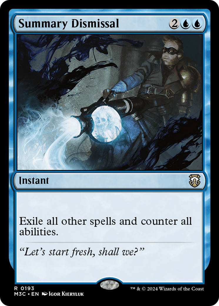{R} Summary Dismissal (Ripple Foil) [Modern Horizons 3 Commander][RPF M3C 193]