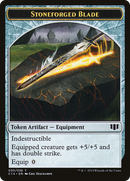 {T} Stoneforged Blade // Germ Double-sided Token [Commander 2014 Tokens][TC14 030]