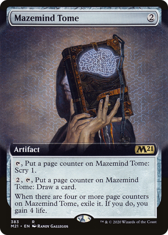 {R} Mazemind Tome (Extended Art) [Core Set 2021][M21 383]
