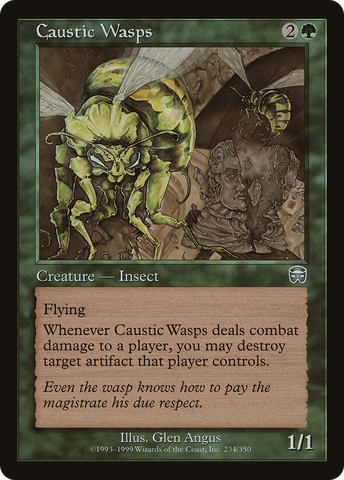 {C} Caustic Wasps [Mercadian Masques][MMQ 234]