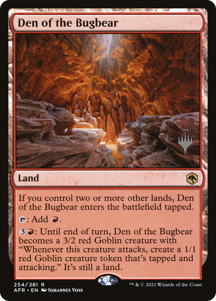 {R} Den of the Bugbear (Promo Pack) [Dungeons & Dragons: Adventures in the Forgotten Realms Promos][PP AFR 254]