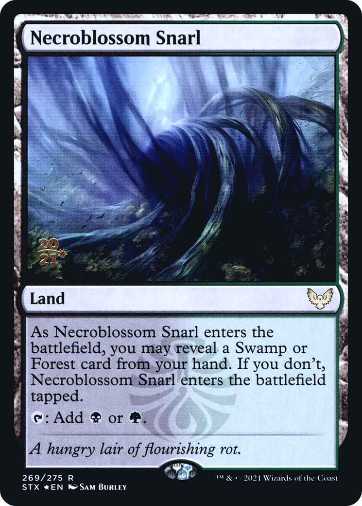 {R} Necroblossom Snarl [Strixhaven: School of Mages Prerelease Promos][PR STX 269]