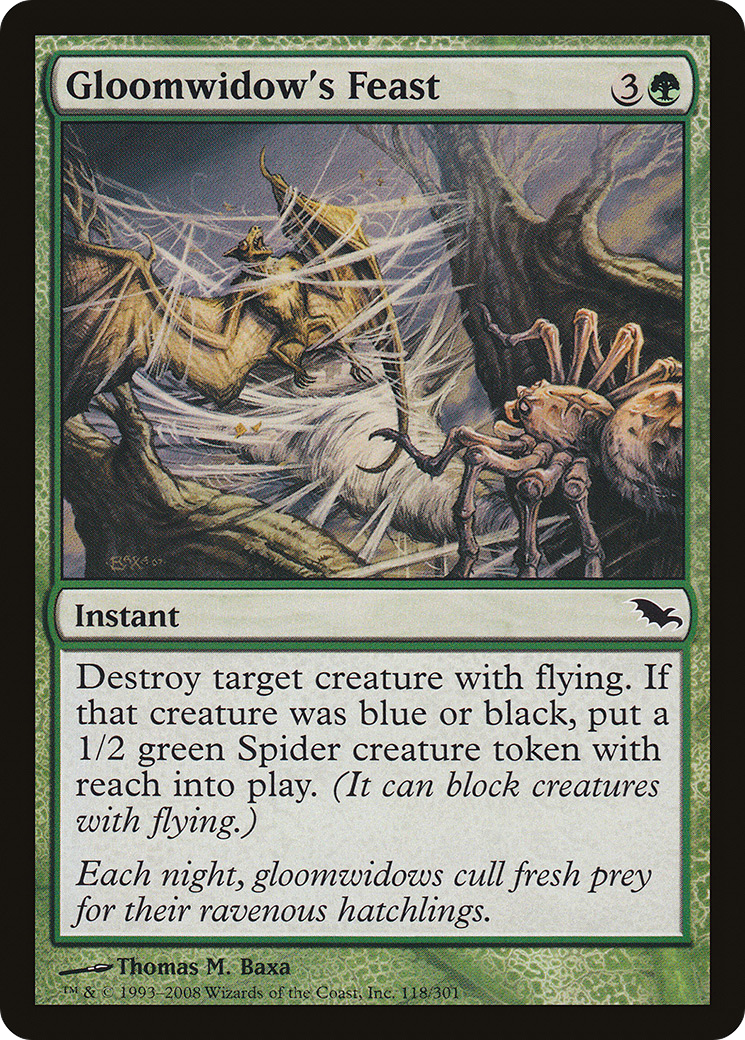 {C} Gloomwidow's Feast [Shadowmoor][SHM 118]