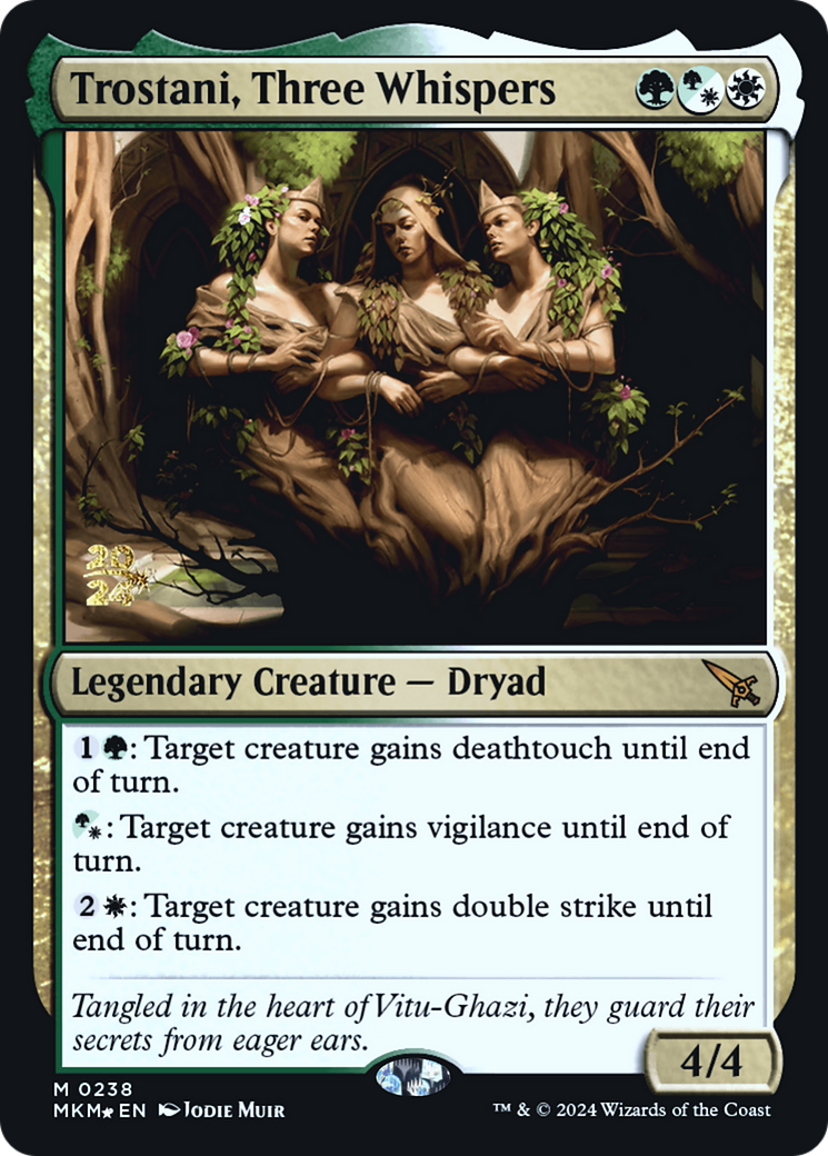 {R} Trostani, Three Whispers [Murders at Karlov Manor Prerelease Promos][PR MKM 238]