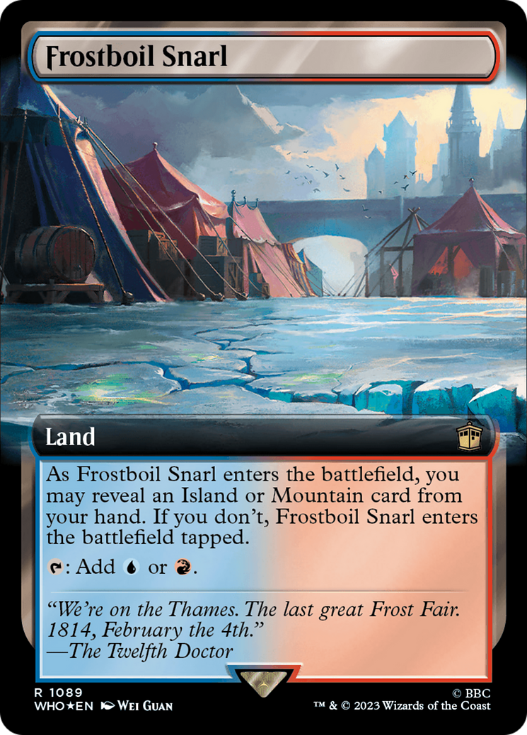 {R} Frostboil Snarl (Extended Art) (Surge Foil) [Doctor Who][WHO 1089]