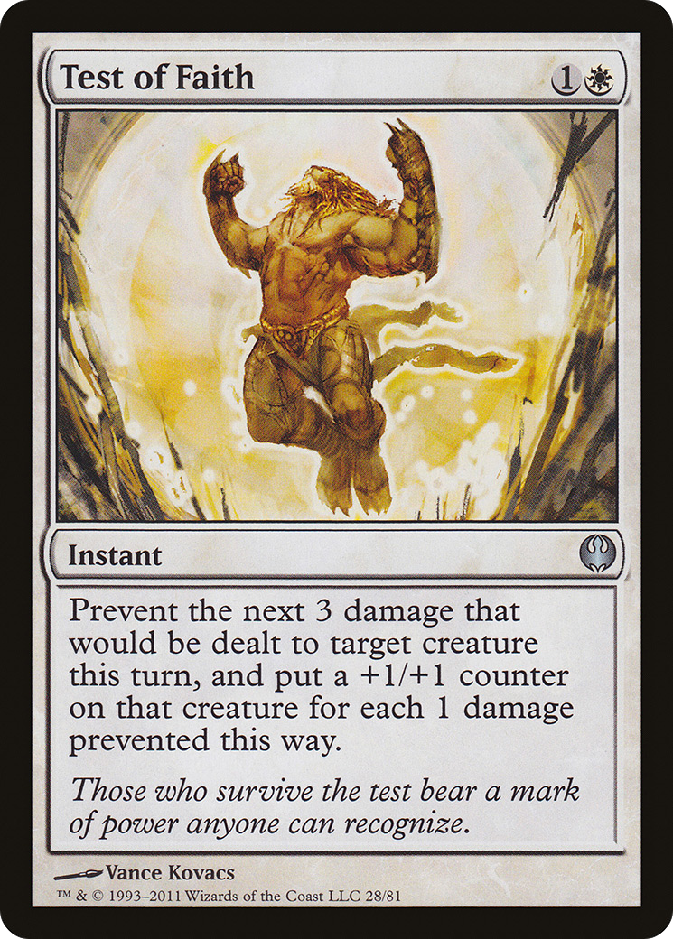 {C} Test of Faith [Duel Decks: Knights vs. Dragons][DDG 028]