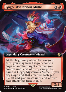 {R} Gogo, Mysterious Mime (Extended Art) [FINAL FANTASY Commander][FIC 153]