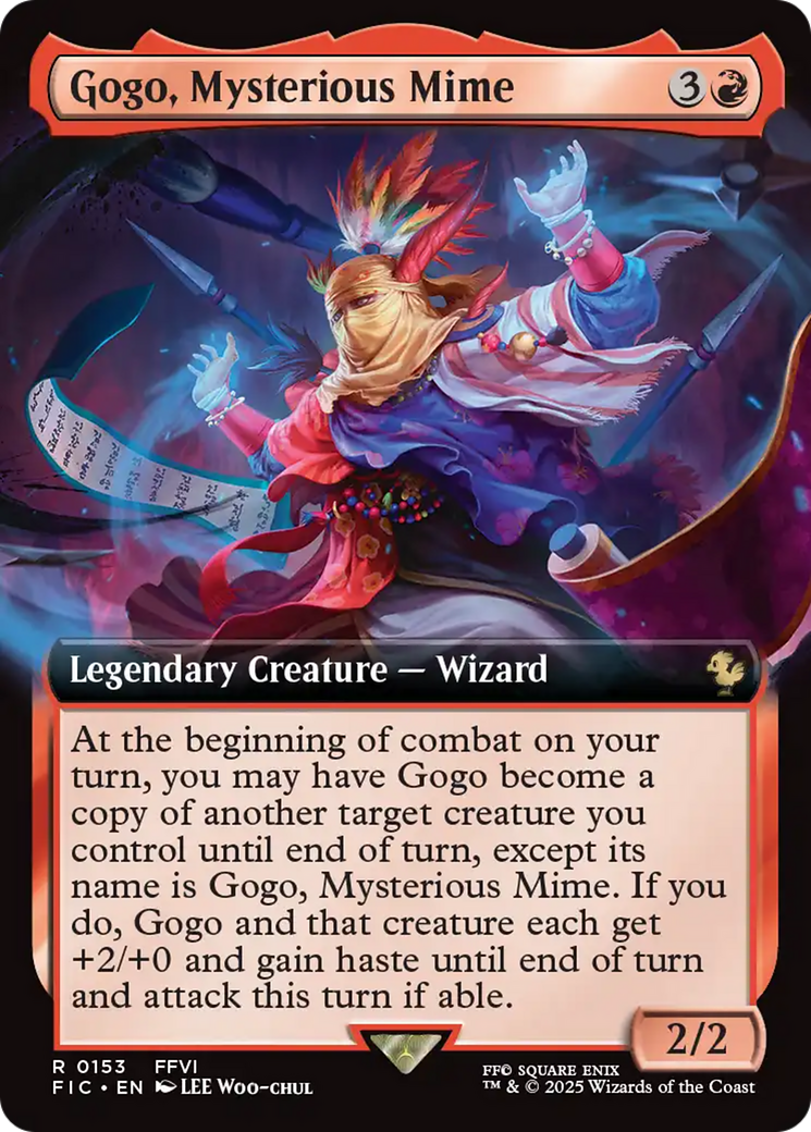 {R} Gogo, Mysterious Mime (Extended Art) [FINAL FANTASY Commander][FIC 153]