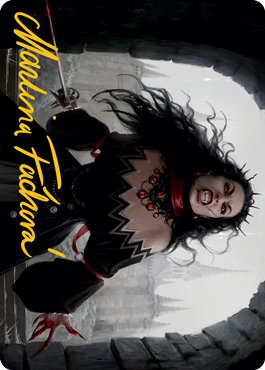 {A} Voldaren Stinger Art Card (Gold-Stamped Signature) [Innistrad: Midnight Hunt Art Series][GS AMID 046]