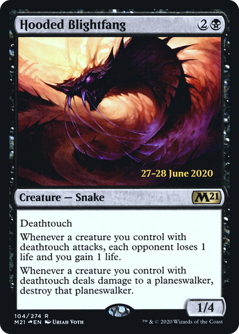 {R} Hooded Blightfang [Core Set 2021 Prerelease Promos][PR M21 104]
