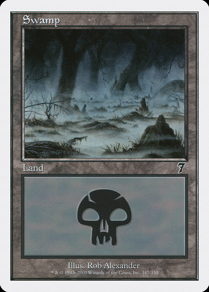 {B}[7ED 347] Swamp (347) [Seventh Edition]