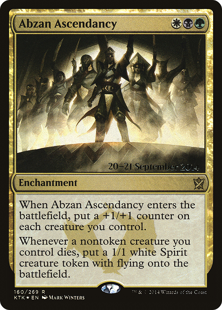 {R} Abzan Ascendancy [Khans of Tarkir Prerelease Promos][PR KTK 160]