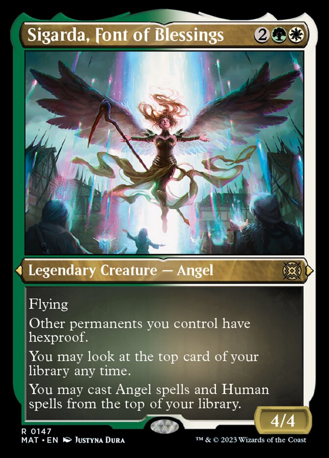 {@R} Sigarda, Font of Blessings (Foil Etched) [March of the Machine: The Aftermath][MAT 147]