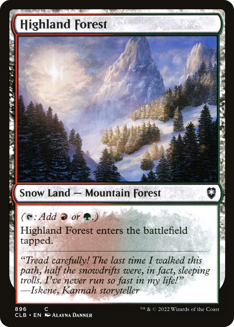 {C} Highland Forest [Commander Legends: Battle for Baldur's Gate][CLB 896]