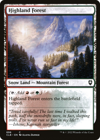{C} Highland Forest [Commander Legends: Battle for Baldur's Gate][CLB 896]
