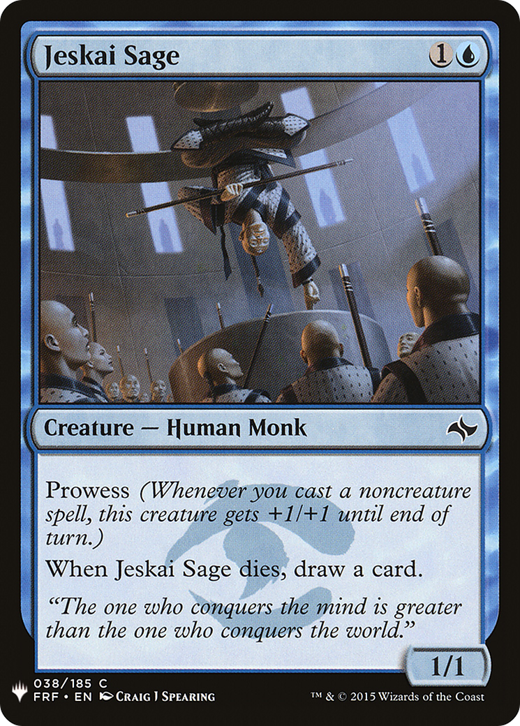 {C} Jeskai Sage [Mystery Booster][LS FRF 038]