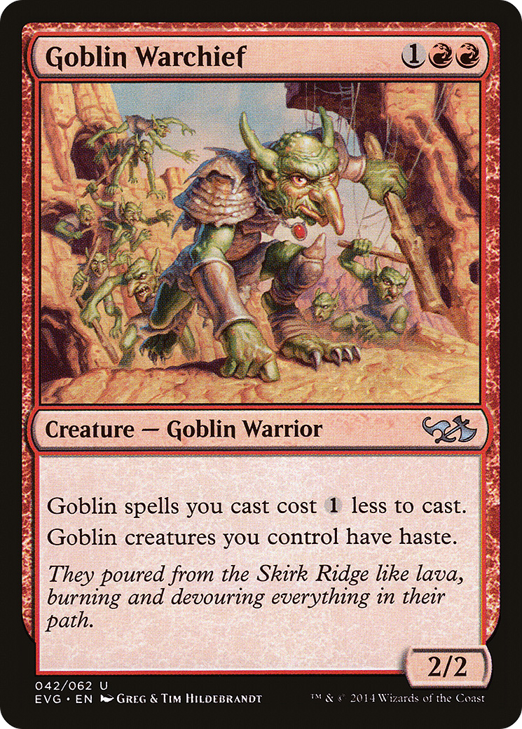{C} Goblin Warchief (Elves vs. Goblins) [Duel Decks Anthology][EVG 042] - Misty Mountain Games