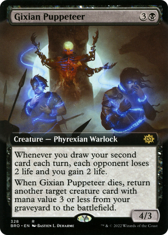 {R} Gixian Puppeteer (Extended Art) [The Brothers' War][BRO 328]