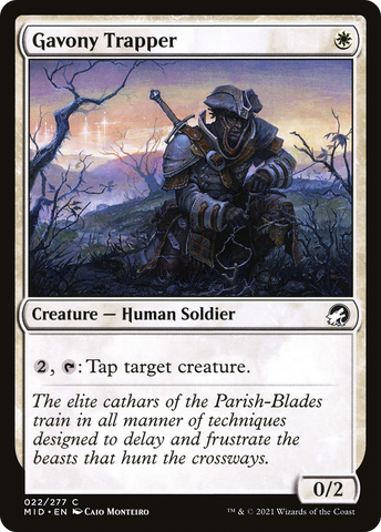{C} Gavony Trapper [Innistrad: Midnight Hunt][MID 022]