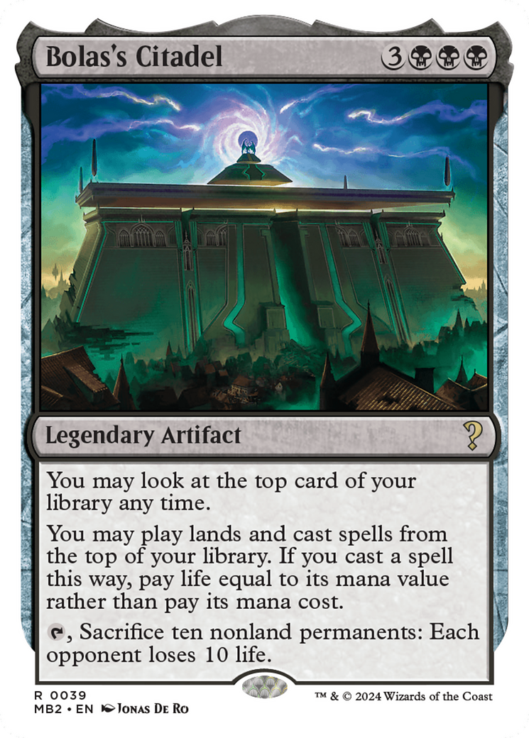 {R} Bolas's Citadel (White Border) [Mystery Booster 2][MB2 039]