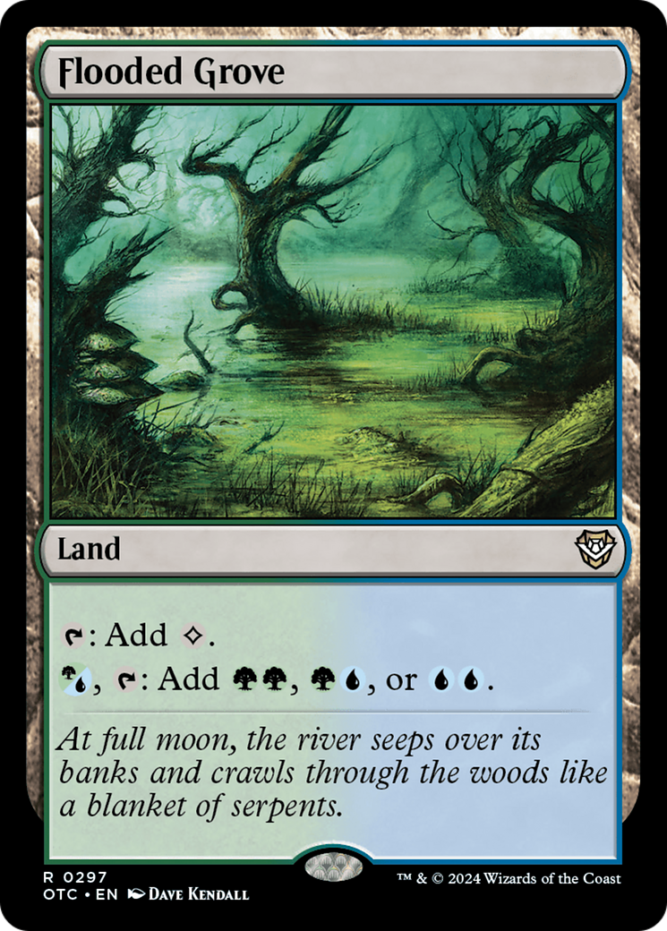 {R} Flooded Grove [Outlaws of Thunder Junction Commander][OTC 297]