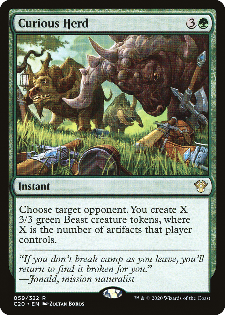 {R} Curious Herd [Commander 2020][C20 059]