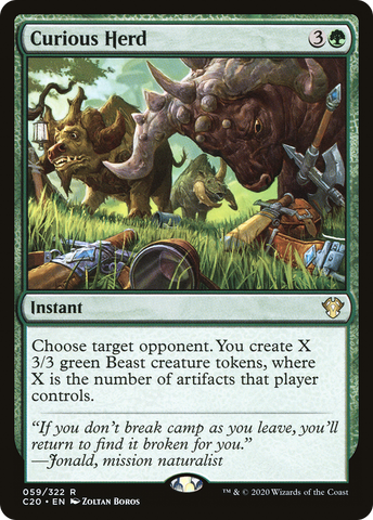 {R} Curious Herd [Commander 2020][C20 059]
