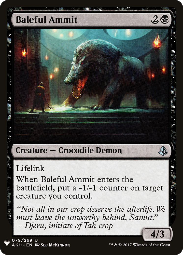 {C} Baleful Ammit [Mystery Booster][LS AKH 079]