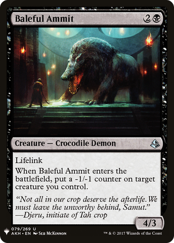 {C} Baleful Ammit [Mystery Booster][LS AKH 079]