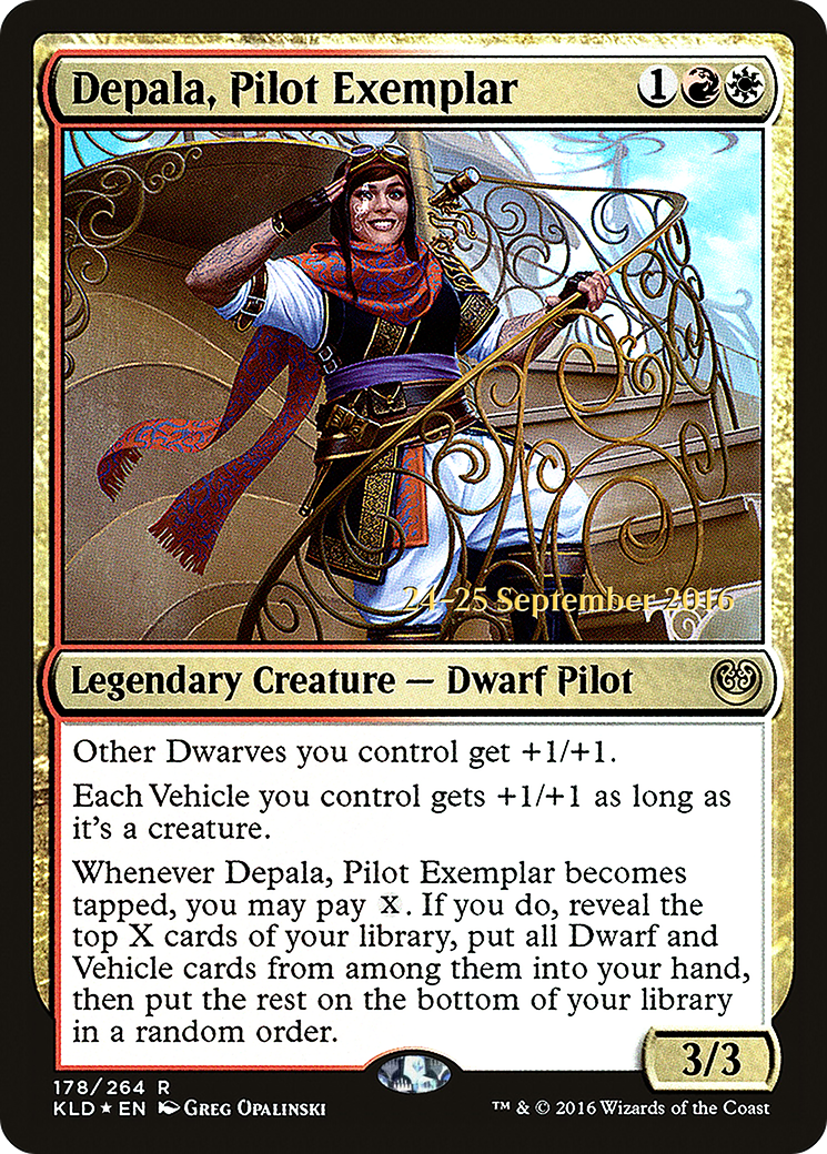 {R} Depala, Pilot Exemplar [Kaladesh Prerelease Promos][PR KLD 178] - Misty Mountain Games