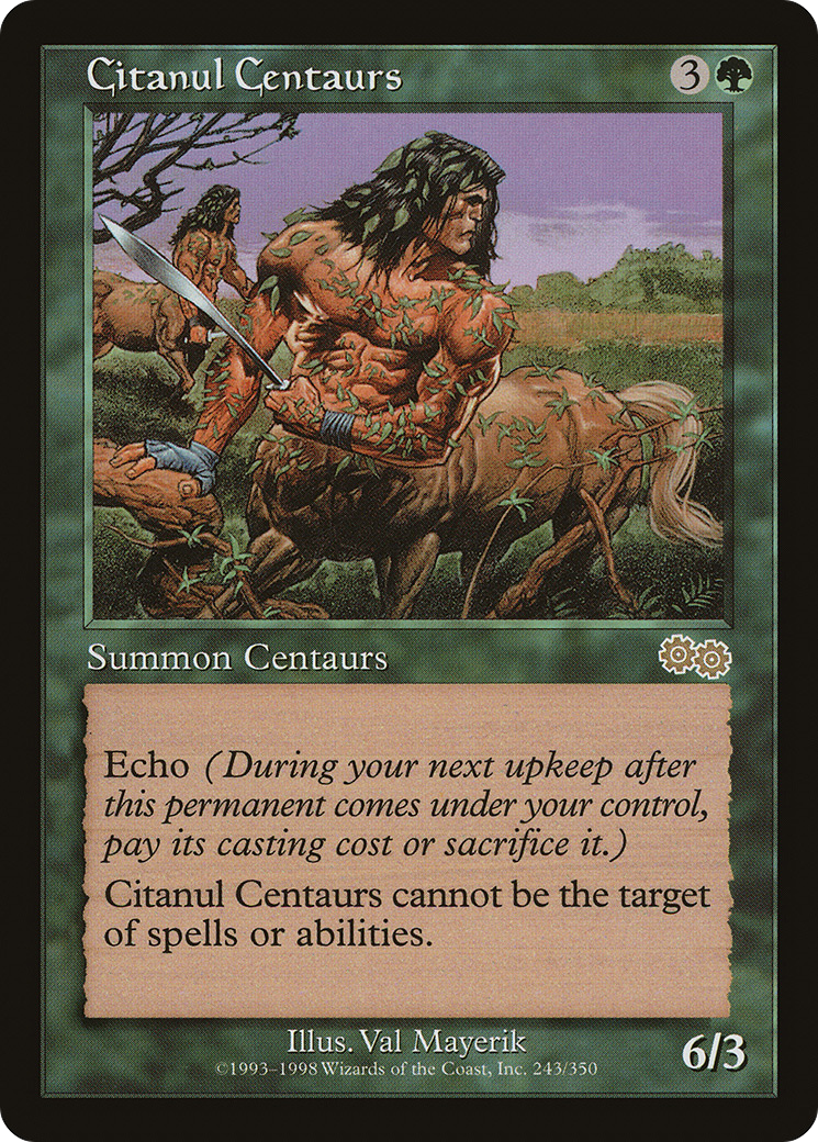 {R} Citanul Centaurs [Urza's Saga][USG 243]
