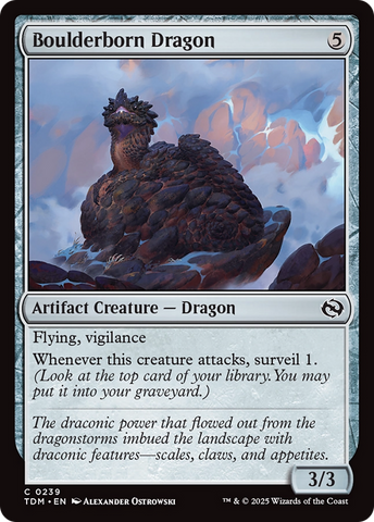 {@C} Boulderborn Dragon [Tarkir: Dragonstorm][TDM 239]
