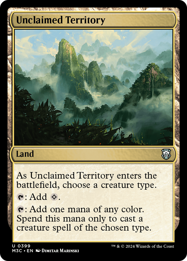 {C} Unclaimed Territory (Ripple Foil) [Modern Horizons 3 Commander][RPF M3C 399]