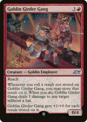 {C} Goblin Girder Gang (Galaxy Foil) [Unfinity][UNF 397]
