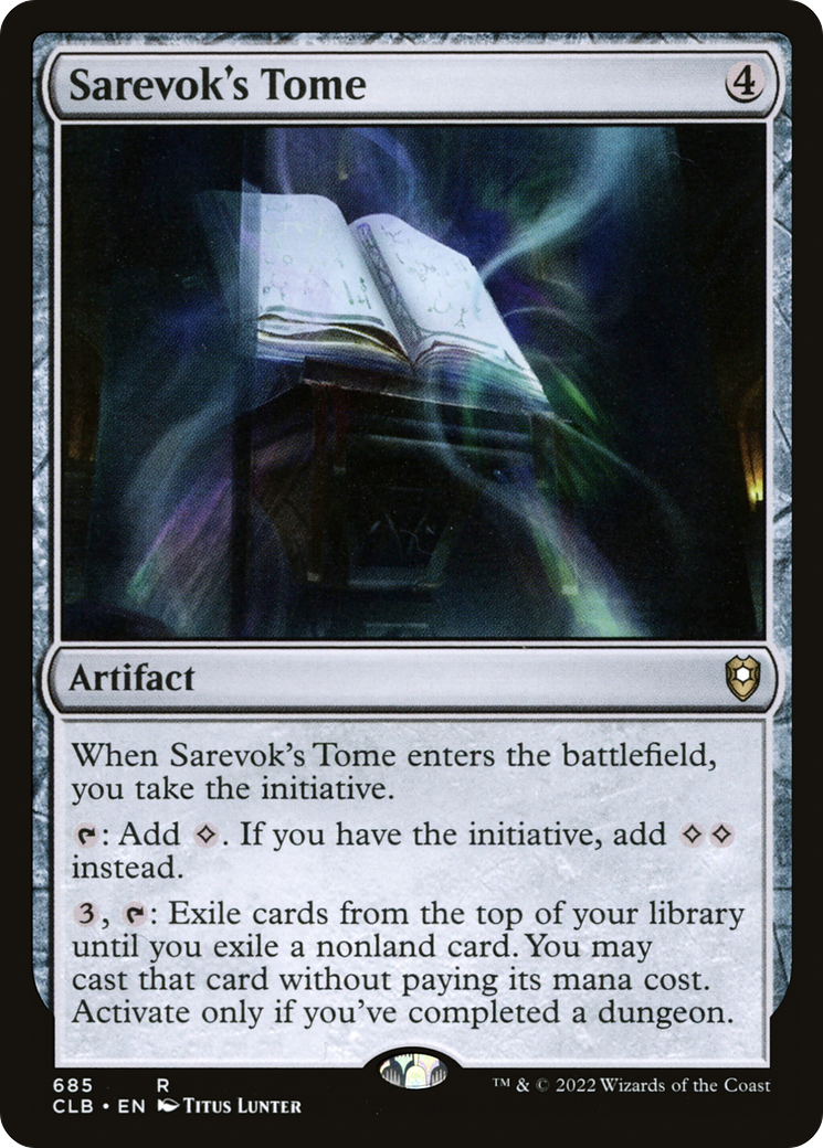 {R} Sarevok's Tome [Commander Legends: Battle for Baldur's Gate][CLB 685]