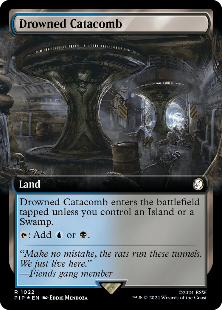 {R} Drowned Catacomb (Extended Art) (Surge Foil) [Fallout][PIP 1022]