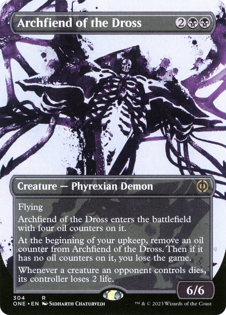 {R} Archfiend of the Dross (Borderless Ichor) [Phyrexia: All Will Be One][ONE 304]