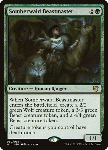 {R} Somberwald Beastmaster [Innistrad: Midnight Hunt Commander][MIC 030]