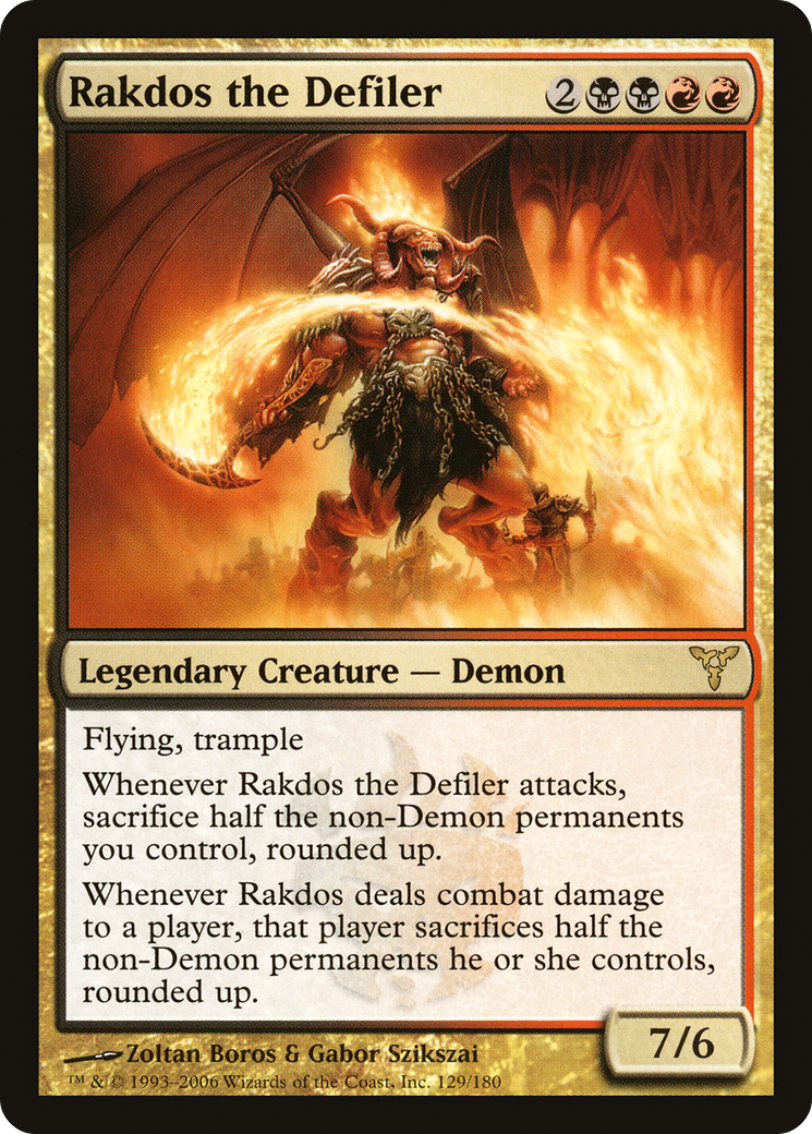 {R} Rakdos the Defiler [Dissension][DIS 129] - Misty Mountain Games