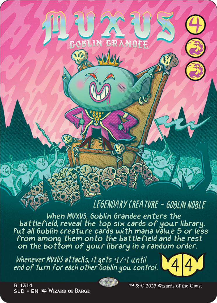 {R} Muxus, Goblin Grandee (Rainbow Foil) [Secret Lair Drop Series][RBF SLD 1314]