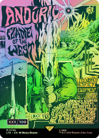 {R} Anduril, Flame of the West (Borderless Poster) (Serialized) [The Lord of the Rings: Tales of Middle-Earth][SR LTR 746]