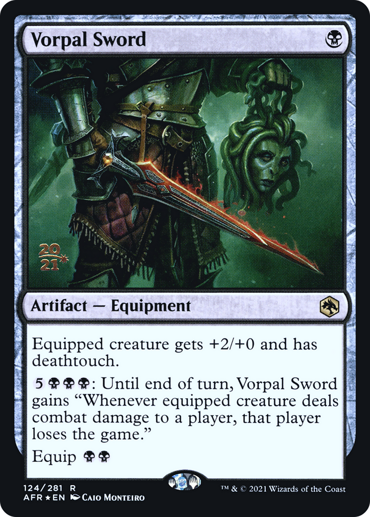 {R} Vorpal Sword [Dungeons & Dragons: Adventures in the Forgotten Realms Prerelease Promos][PR AFR 124]