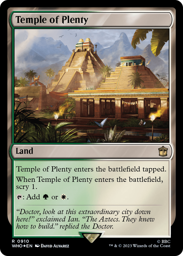 {R} Temple of Plenty (Surge Foil) [Doctor Who][WHO 910]