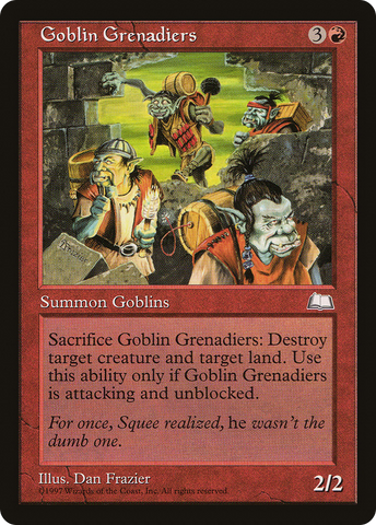 {C} Goblin Grenadiers [Weatherlight][WTH 104]