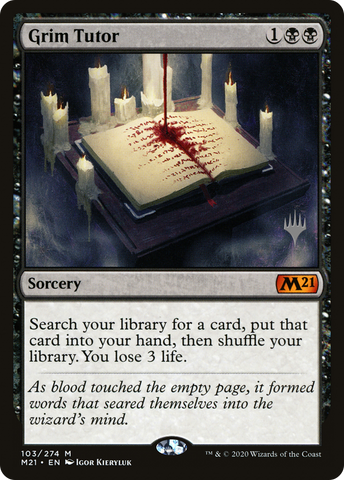 {R} Grim Tutor (Promo Pack) [Core Set 2021 Promos][PP M21 103]