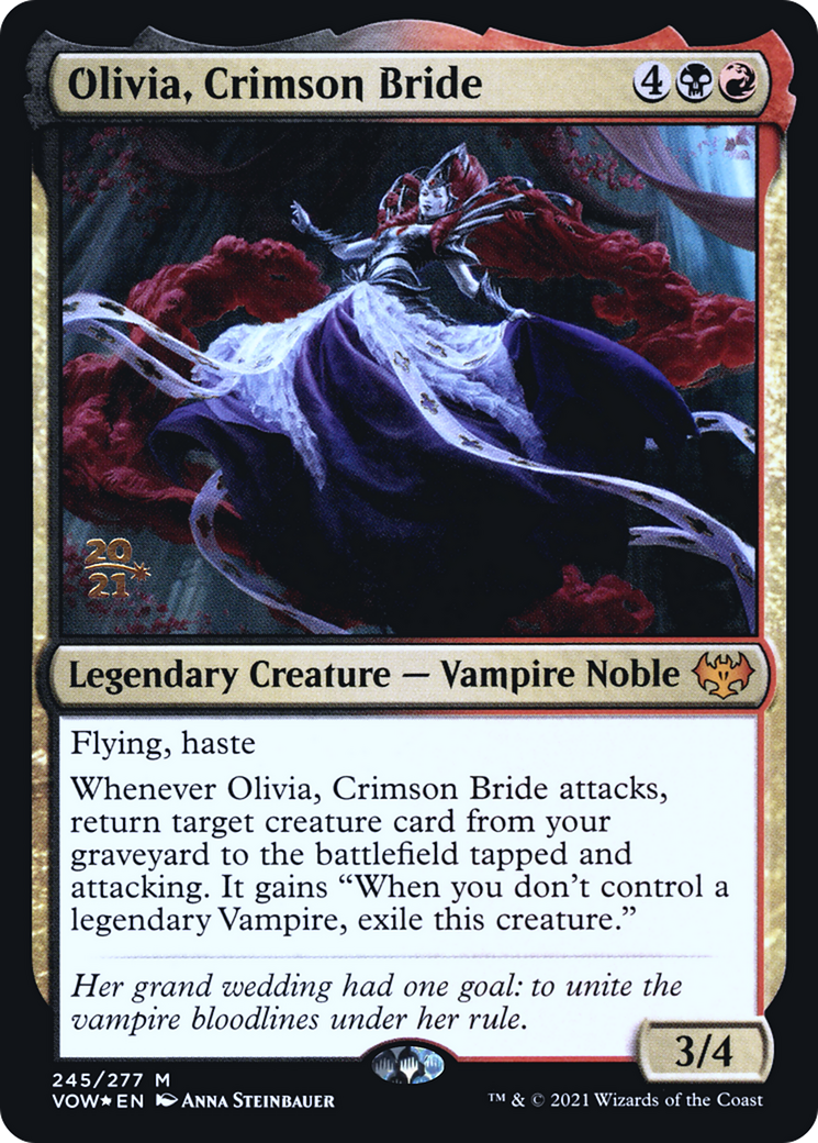 {R} Olivia, Crimson Bride [Innistrad: Crimson Vow Prerelease Promos][PR VOW 245]