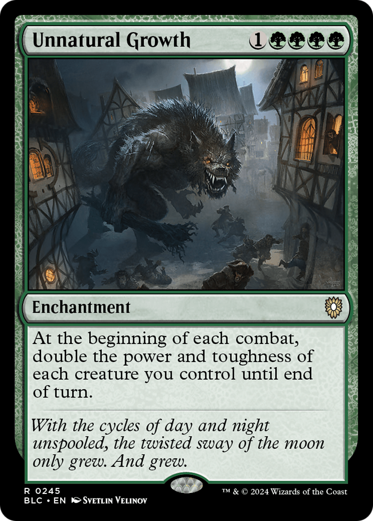 {R} Unnatural Growth [Bloomburrow Commander][BLC 245]