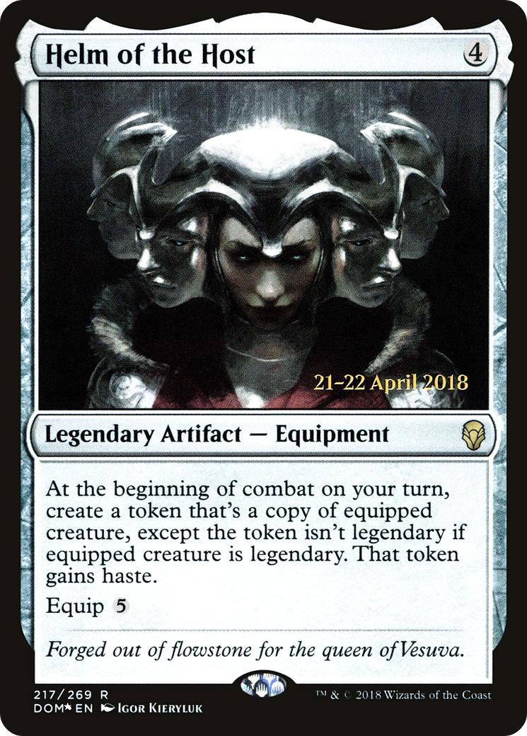 {R} Helm of the Host [Dominaria Prerelease Promos][PR DOM 217]