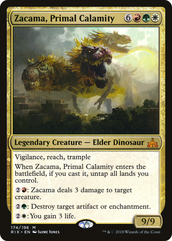 {R} Zacama, Primal Calamity [Rivals of Ixalan][RIX 174]