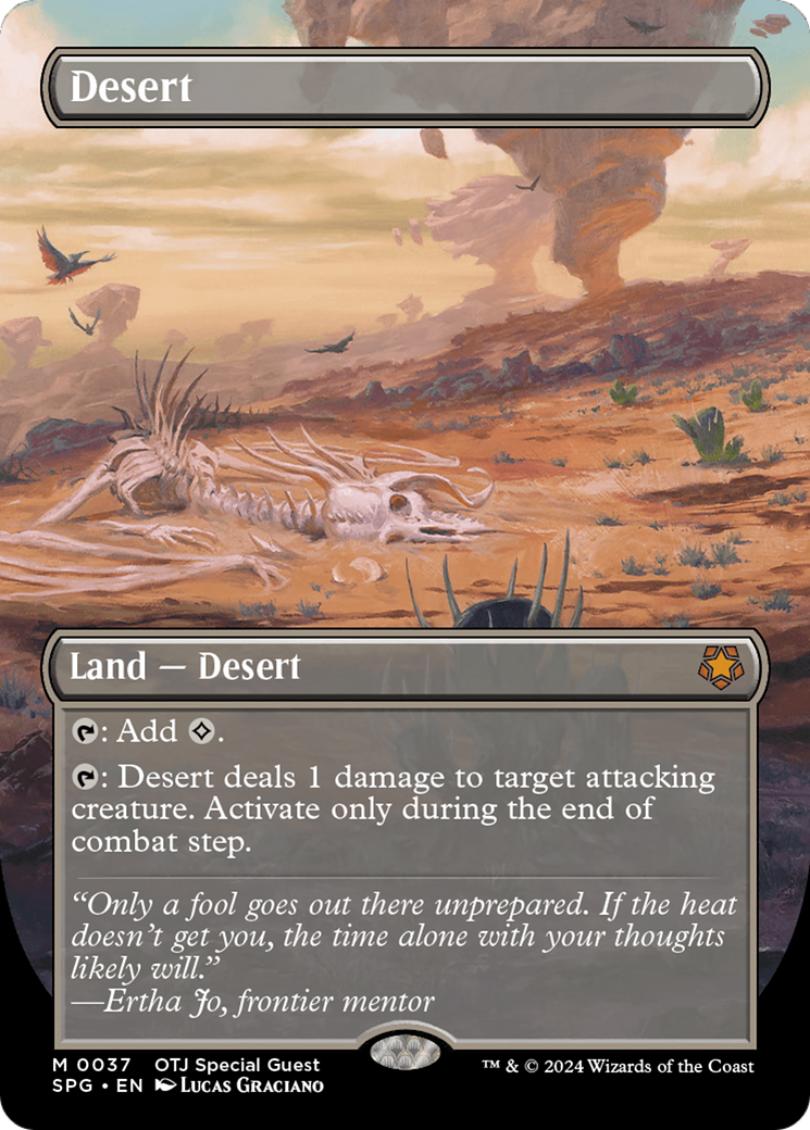 {C} Desert (Borderless) [Outlaws of Thunder Junction Special Guests][SPG 037]